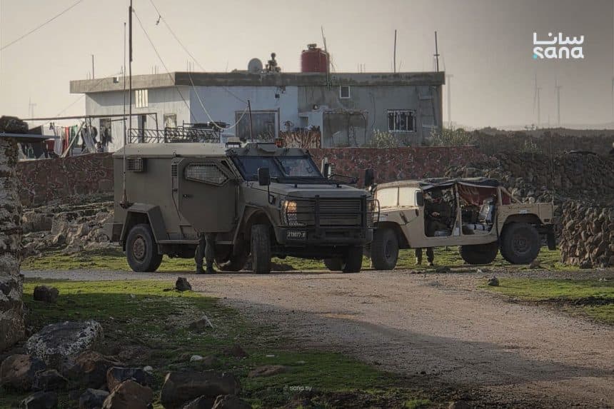 Israeli forces briefly enter Maariyah, set checkpoint in Daraa's Yarmouk Basin