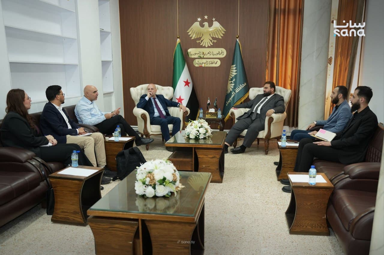Sweida governor, UN deputy envoy meet to advance returns and rebuilding