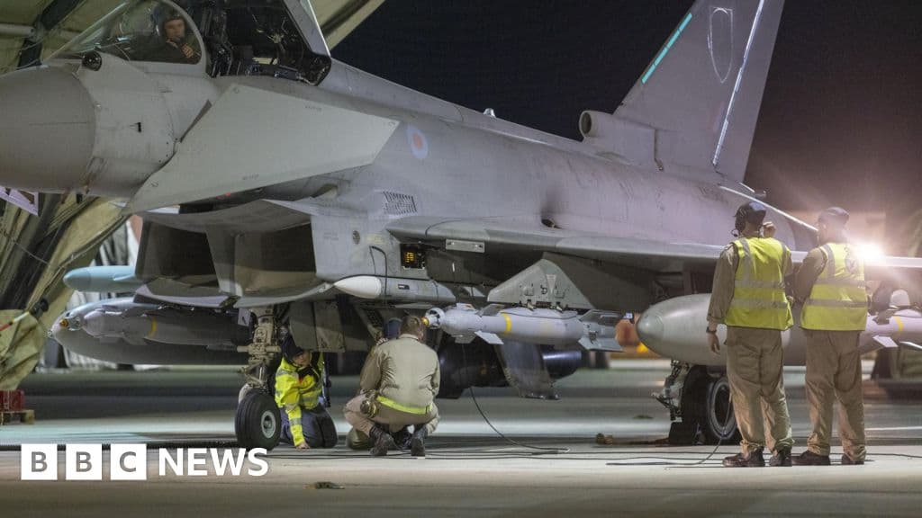 RAF Typhoons Join French Jets to Strike IS Arms Cache Near Palmyra