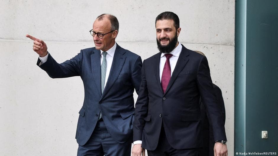 Berlin hosts controversial visit by Syria's interim president amid return push